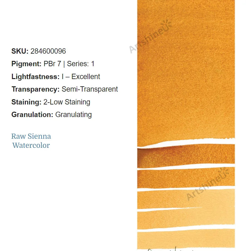 Peinture Aquarelle Professionnelle – Série 1/3 – Tube 5 ml – 46 Teintes