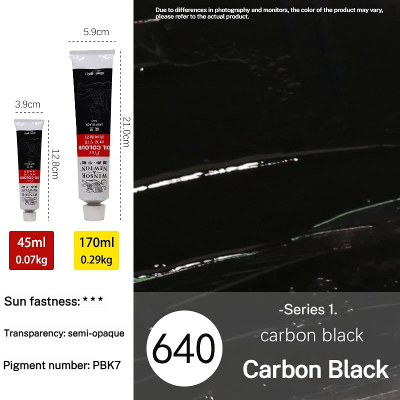Tube de pigments pour peinture à l'huile, 45 ml/170 ml, peinture acrylique