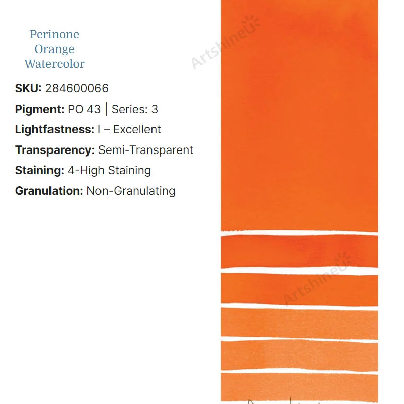 Peinture Aquarelle Professionnelle – Série 1/3 – Tube 5 ml – 46 Teintes