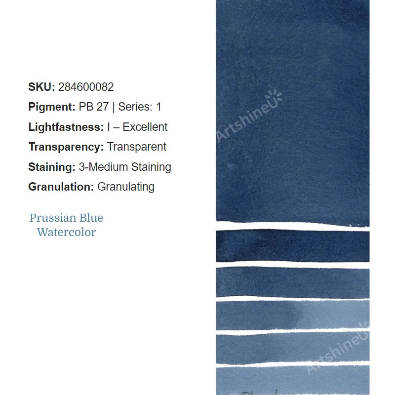 Peinture Aquarelle Professionnelle – Série 1/3 – Tube 5 ml – 46 Teintes