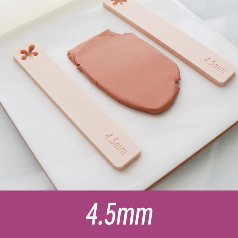 Règle en Argile Polymère – Plaques d'Épaisseur pour Poterie (2 pièces)