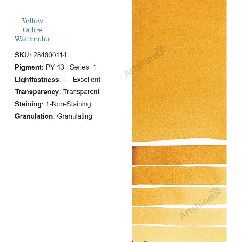 Peinture Aquarelle Professionnelle – Série 1/3 – Tube 5 ml – 46 Teintes