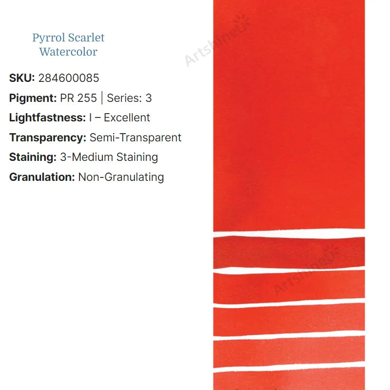 Peinture Aquarelle Professionnelle – Série 1/3 – Tube 5 ml – 46 Teintes