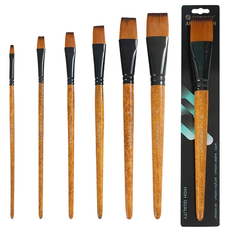 Pinceau de Peinture Professionnel Nylon Premium