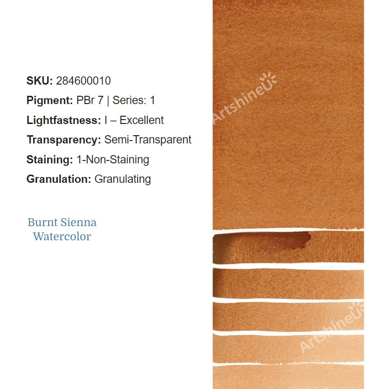 Peinture Aquarelle Professionnelle – Série 1/3 – Tube 5 ml – 46 Teintes