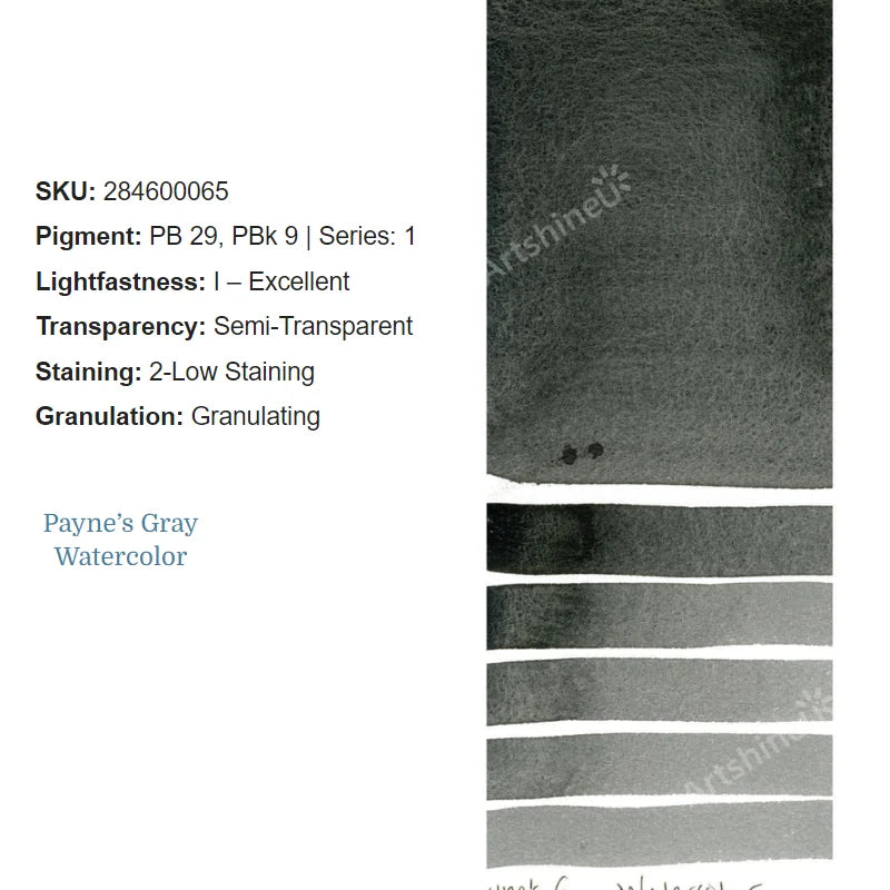 Peinture Aquarelle Professionnelle – Série 1/3 – Tube 5 ml – 46 Teintes
