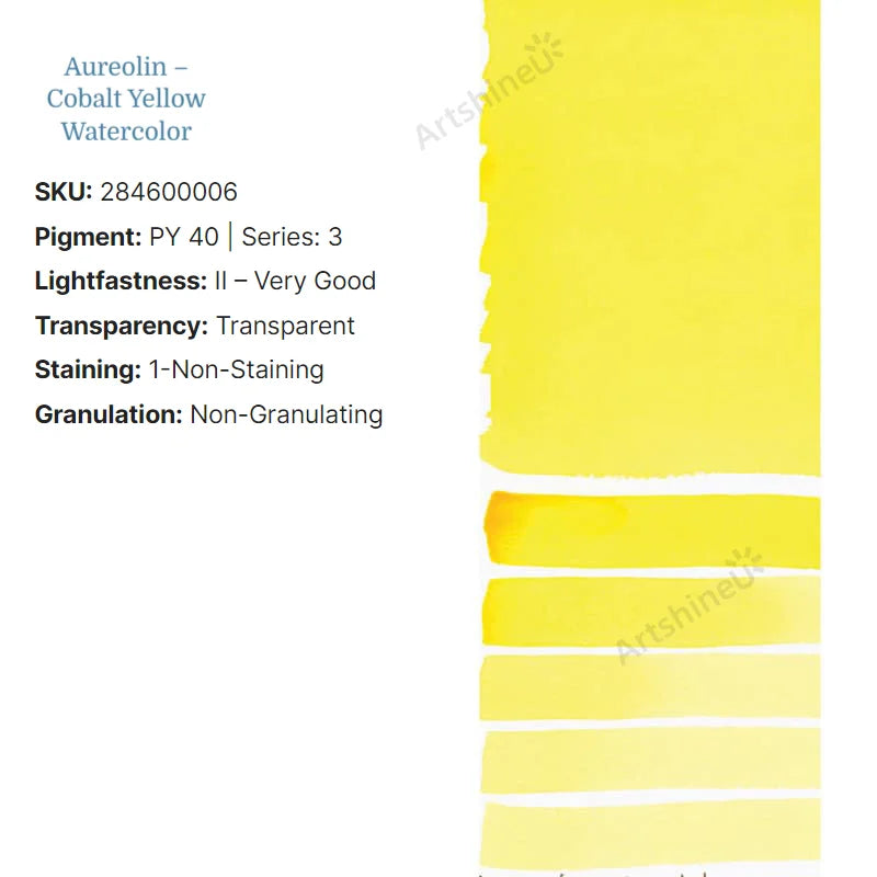 Peinture Aquarelle Professionnelle – Série 1/3 – Tube 5 ml – 46 Teintes