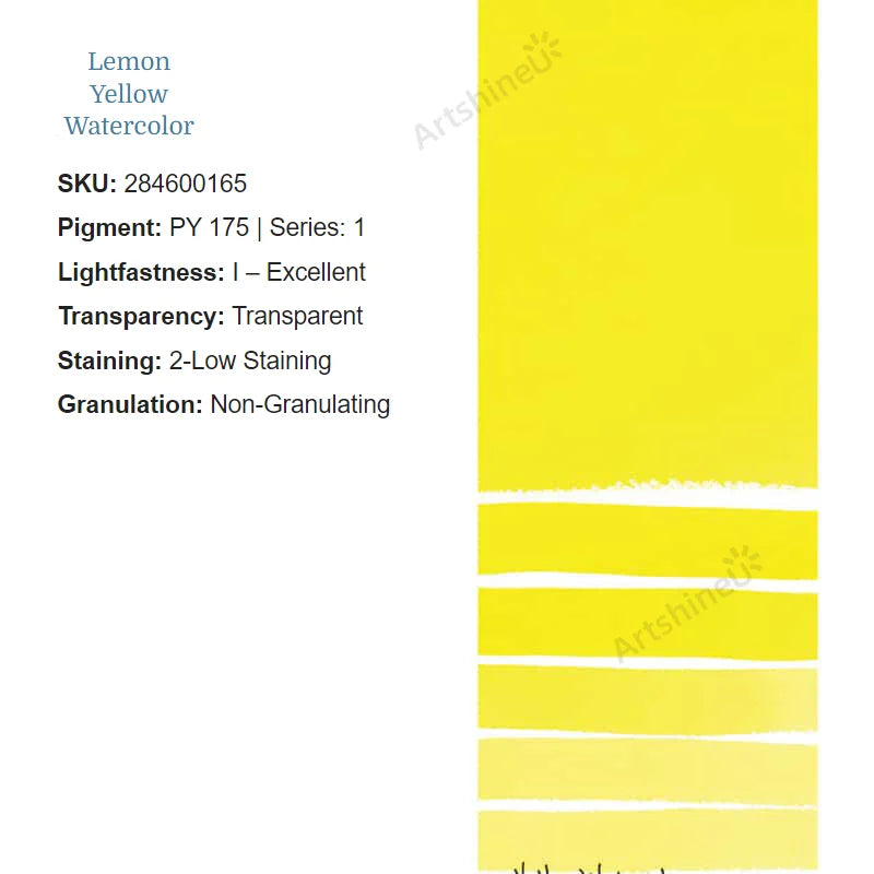 Peinture Aquarelle Professionnelle – Série 1/3 – Tube 5 ml – 46 Teintes