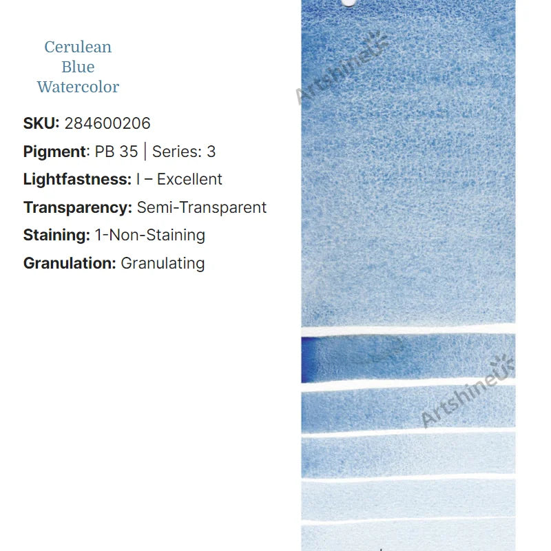 Peinture Aquarelle Professionnelle – Série 1/3 – Tube 5 ml – 46 Teintes