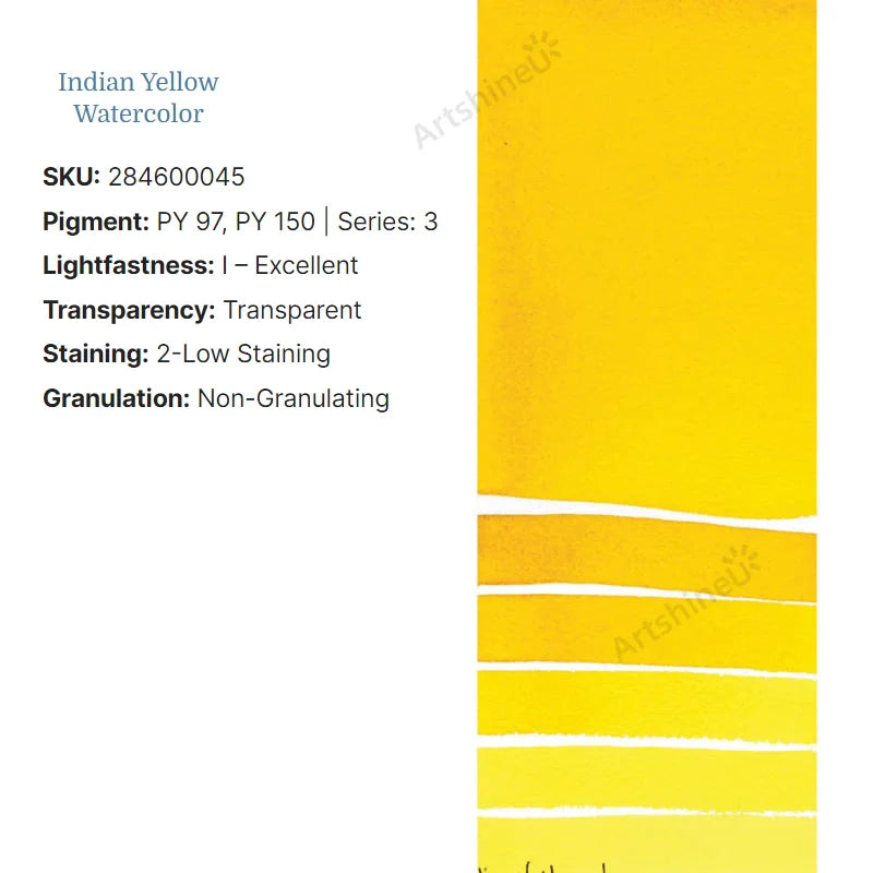 Peinture Aquarelle Professionnelle – Série 1/3 – Tube 5 ml – 46 Teintes