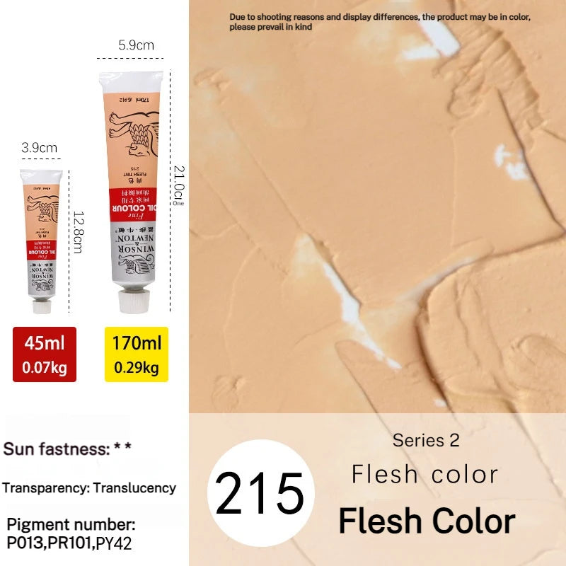 Tube de pigments pour peinture à l'huile, 45 ml/170 ml, peinture acrylique