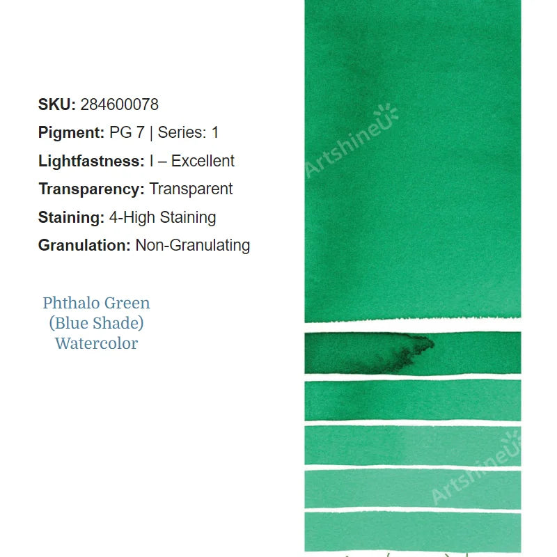 Peinture Aquarelle Professionnelle – Série 1/3 – Tube 5 ml – 46 Teintes