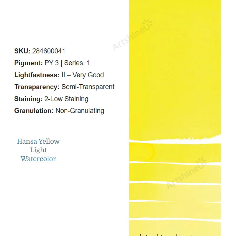 Peinture Aquarelle Professionnelle – Série 1/3 – Tube 5 ml – 46 Teintes