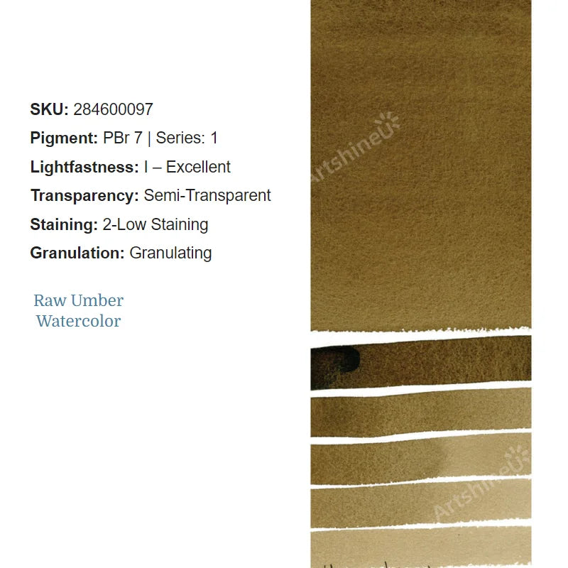 Peinture Aquarelle Professionnelle – Série 1/3 – Tube 5 ml – 46 Teintes