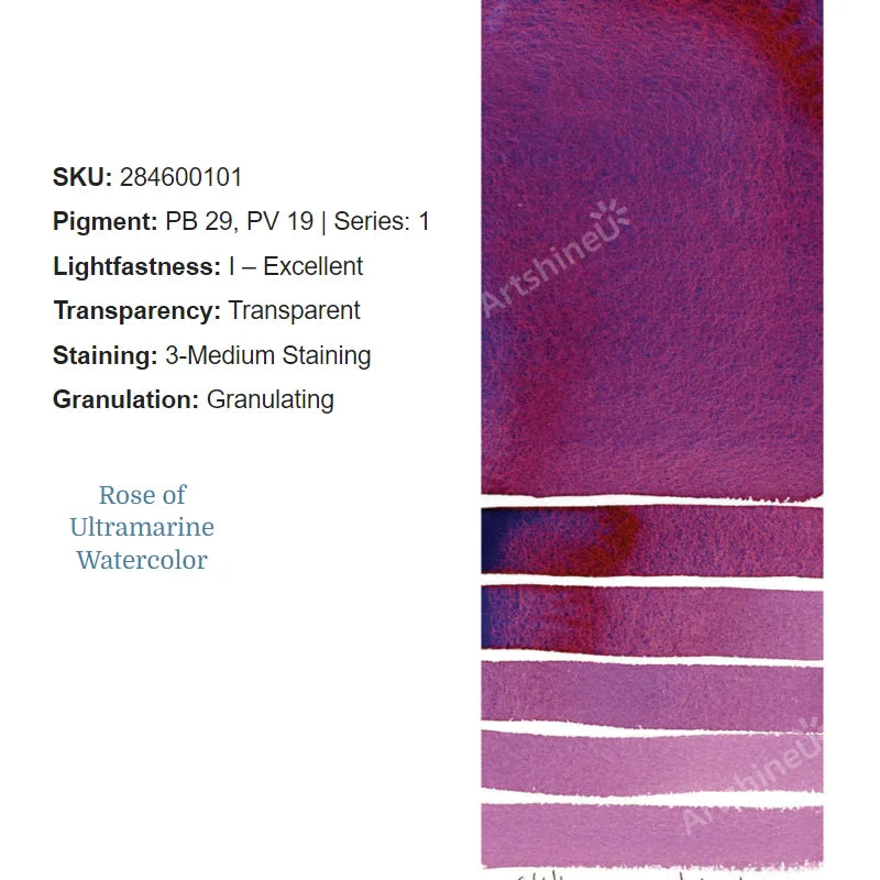 Peinture Aquarelle Professionnelle – Série 1/3 – Tube 5 ml – 46 Teintes