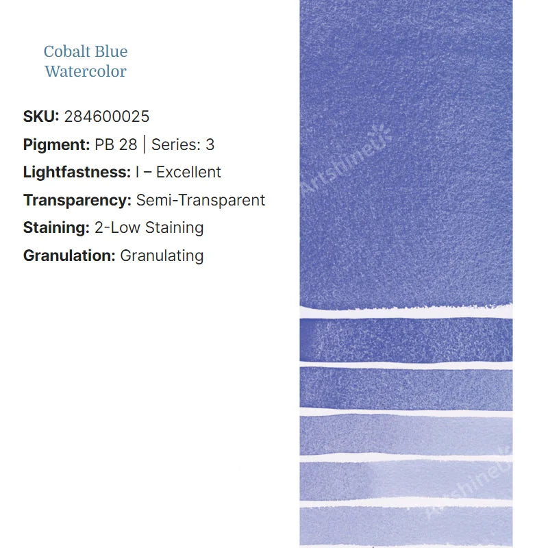 Peinture Aquarelle Professionnelle – Série 1/3 – Tube 5 ml – 46 Teintes