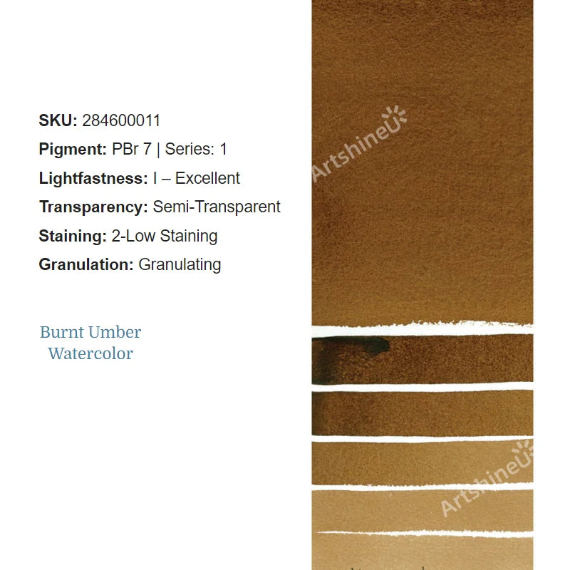 Peinture Aquarelle Professionnelle – Série 1/3 – Tube 5 ml – 46 Teintes