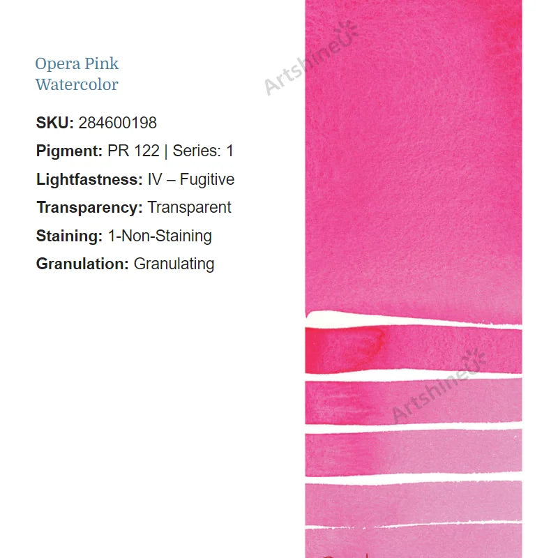 Peinture Aquarelle Professionnelle – Série 1/3 – Tube 5 ml – 46 Teintes