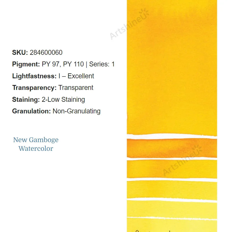 Peinture Aquarelle Professionnelle – Série 1/3 – Tube 5 ml – 46 Teintes