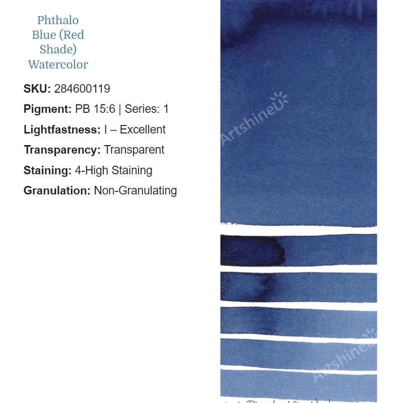 Peinture Aquarelle Professionnelle – Série 1/3 – Tube 5 ml – 46 Teintes