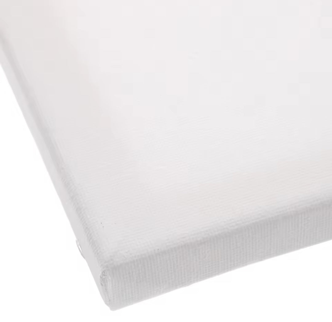 Lot de 5 Panneaux de Toile en Coton Blanc