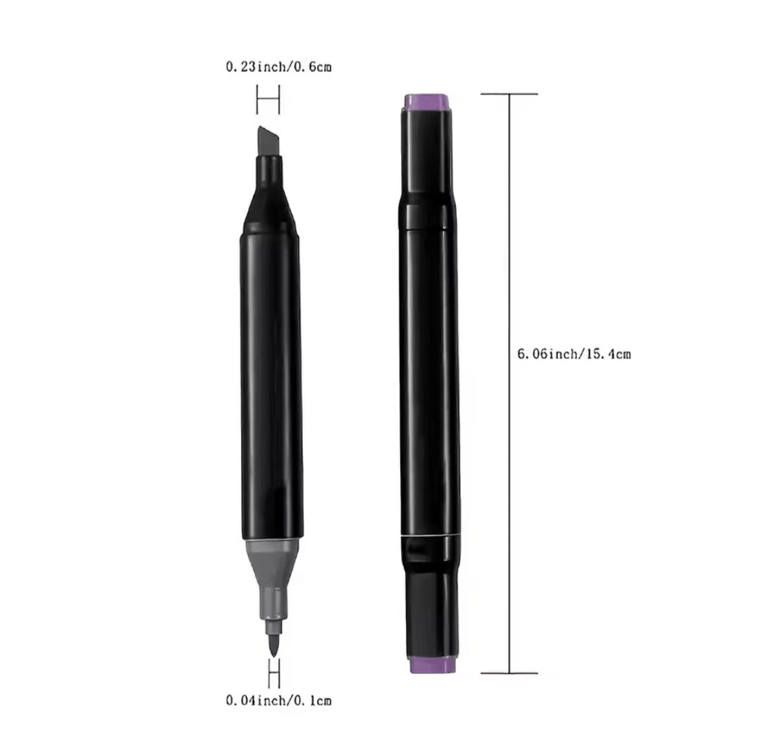 Coffret de stylos marqueurs à double tête