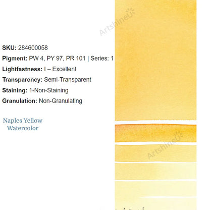 Peinture Aquarelle Professionnelle – Série 1/3 – Tube 5 ml – 46 Teintes