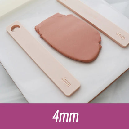 Règle en Argile Polymère – Plaques d'Épaisseur pour Poterie (2 pièces)