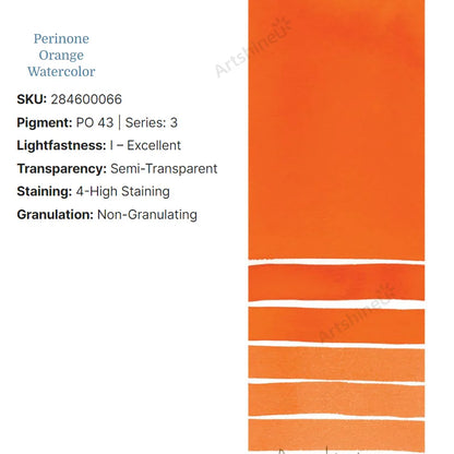 Peinture Aquarelle Professionnelle – Série 1/3 – Tube 5 ml – 46 Teintes