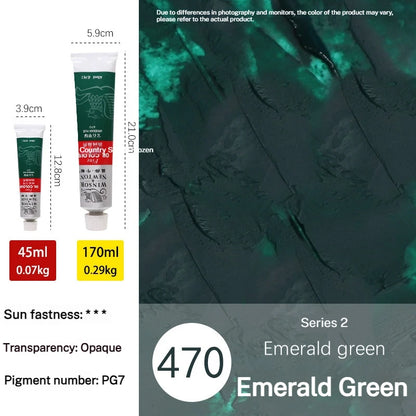Tube de pigments pour peinture à l'huile, 45 ml/170 ml, peinture acrylique