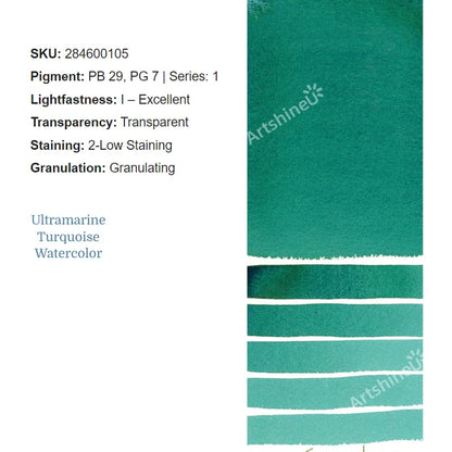 Peinture Aquarelle Professionnelle – Série 1/3 – Tube 5 ml – 46 Teintes