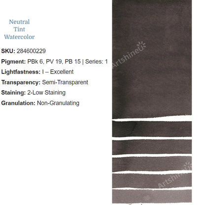 Peinture Aquarelle Professionnelle – Série 1/3 – Tube 5 ml – 46 Teintes