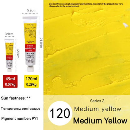 Tube de pigments pour peinture à l'huile, 45 ml/170 ml, peinture acrylique