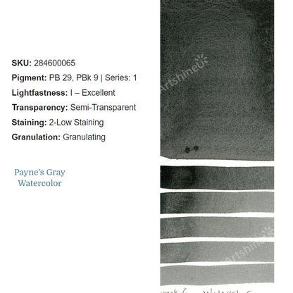 Peinture Aquarelle Professionnelle – Série 1/3 – Tube 5 ml – 46 Teintes