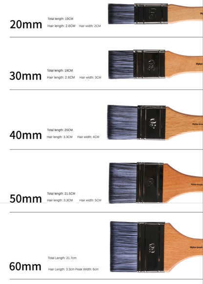 Pinceau plate fibre synthétique professionnelle