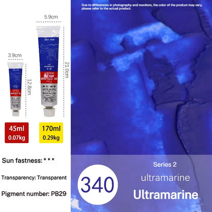 Tube de pigments pour peinture à l'huile, 45 ml/170 ml, peinture acrylique