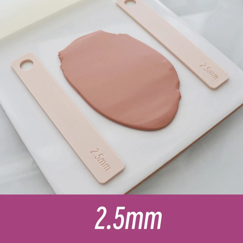 Règle en Argile Polymère – Plaques d'Épaisseur pour Poterie (2 pièces)