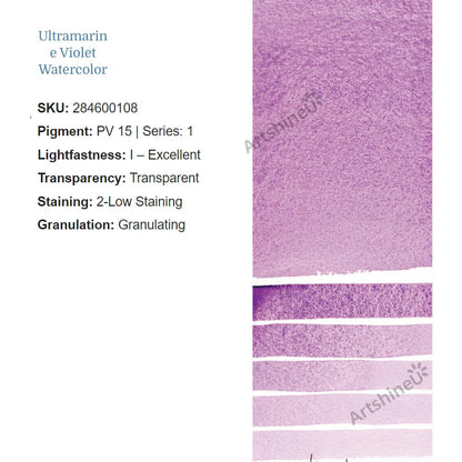 Peinture Aquarelle Professionnelle – Série 1/3 – Tube 5 ml – 46 Teintes