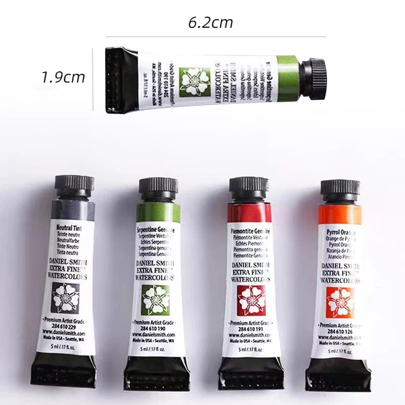 Peinture Aquarelle Professionnelle – Série 1/3 – Tube 5 ml – 46 Teintes