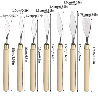 Emsemble de 7 Couteaux de Peinture