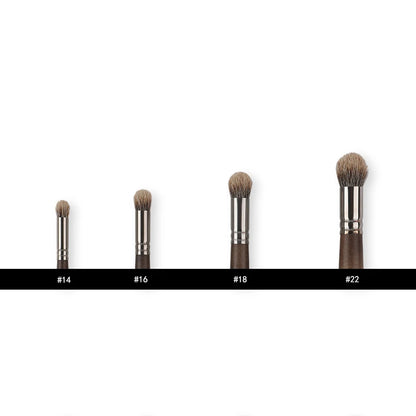 Ensemble de 4 Pinceaux en Dôme – Poils de Blaireau Naturel