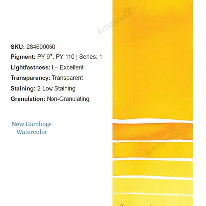 Peinture Aquarelle Professionnelle – Série 1/3 – Tube 5 ml – 46 Teintes
