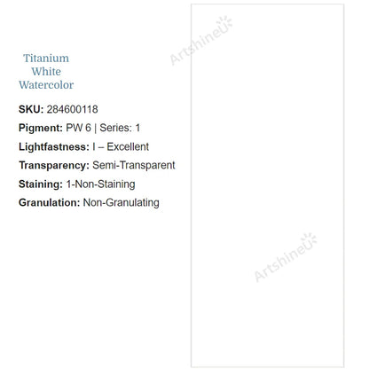 Peinture Aquarelle Professionnelle – Série 1/3 – Tube 5 ml – 46 Teintes